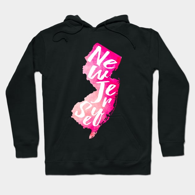 Pink New Jersey Hoodie by lolosenese